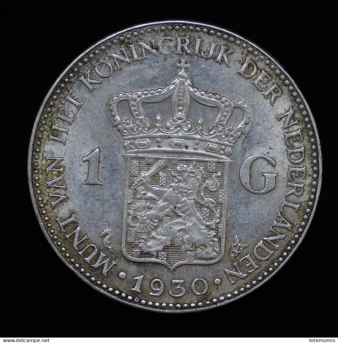 Pays Bas / Netherlands, Wilhelmina, 1 Gulden, 1930, Argent (Silver), SUP (AU), KM#161.1 - 1 Gulden