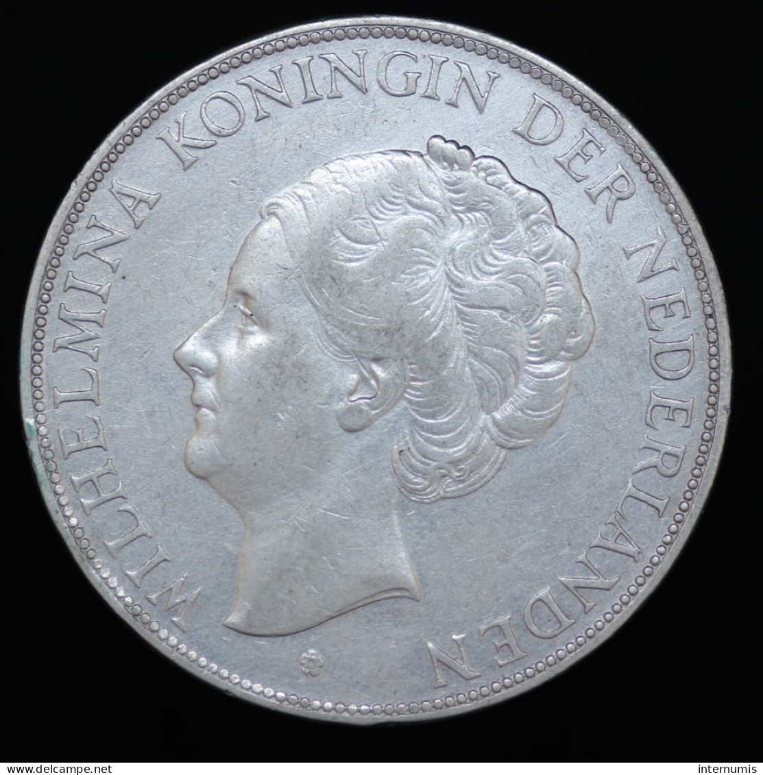 Pays Bas / Netherlands, Wilhelmina I, 2 1/2 Gulden, 1930, , Argent (Silver), SUP (AU), KM#165 - 2 1/2 Florín Holandés (Gulden)