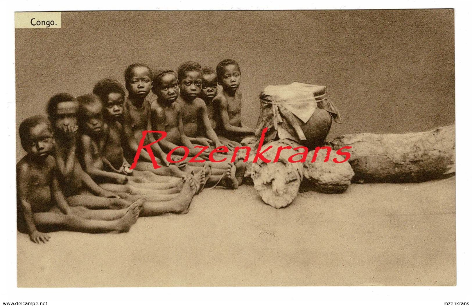 Belgisch Congo Belge Ethnic Ethnique Enfants Indigenes Natives Missiezusters Van H. Augustinus Mission Civilisatrice - Congo Belge