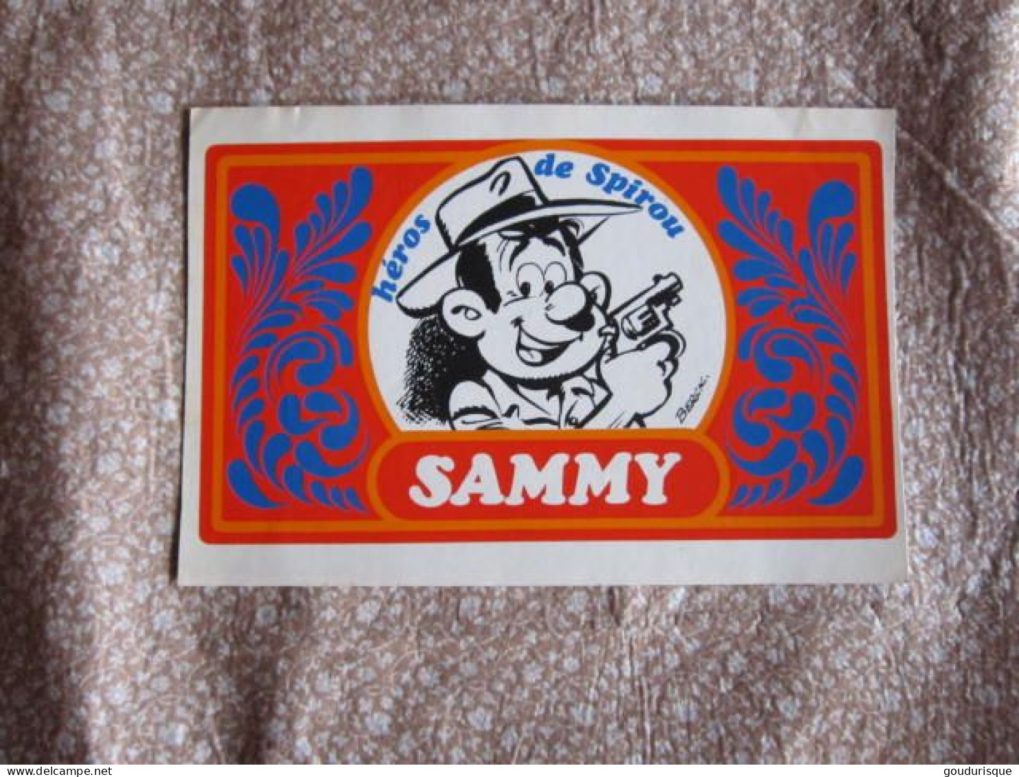 AUTOCOLLANT SAMMY UN HEROS DE  SPIROU - Sammy