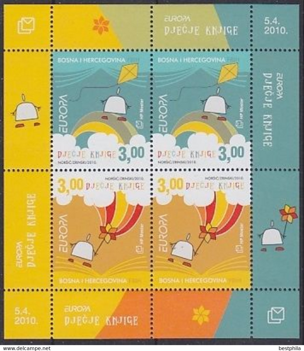 Europa Cept - 2010 - Bosnia And Herzegovina - 1.Mini S/Sheet - (Chldren Books) ** MNH - 2010