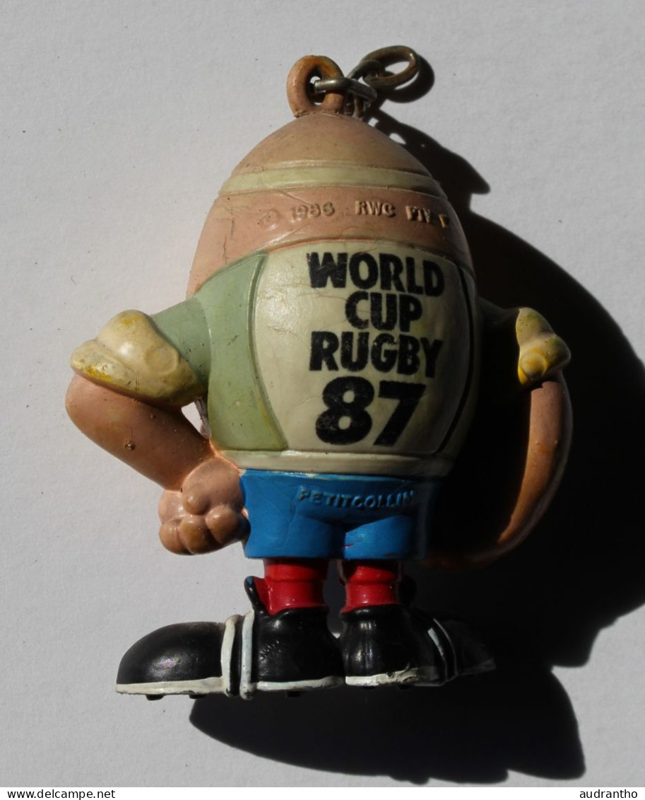 Rare Porte Clé Mascotte WORLD CUP RUGBY 1987 PETITCOLLIN Nouvelle-Zélande Australie - Rugby