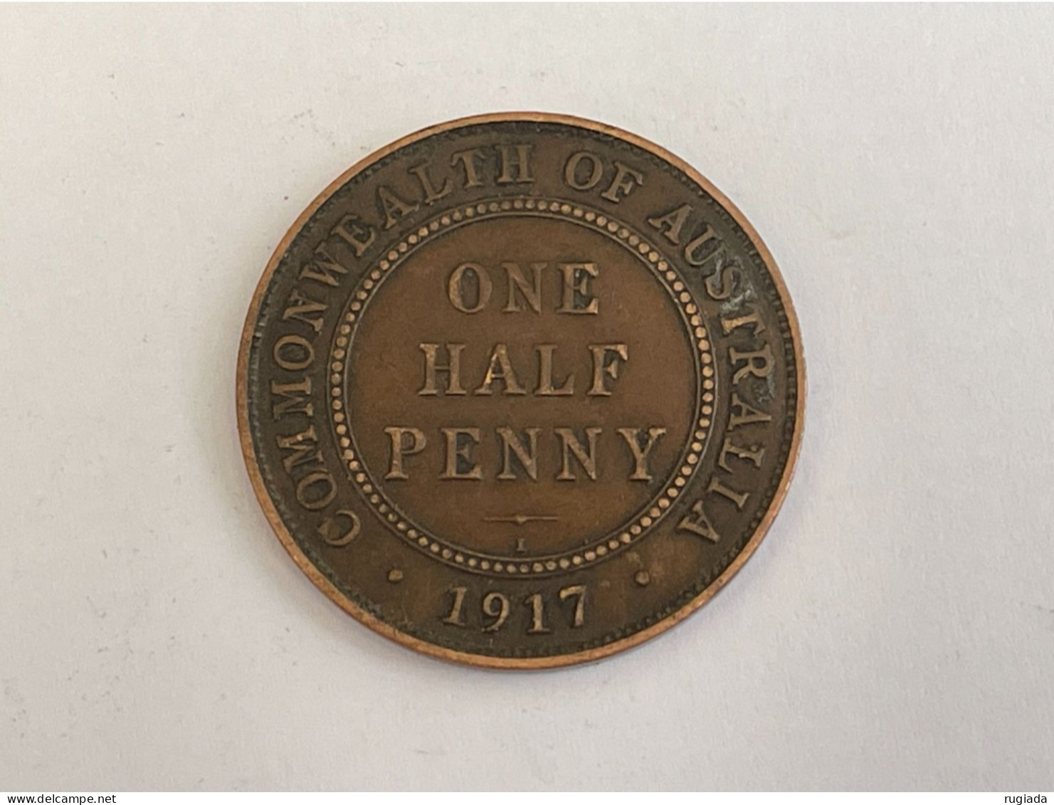 1917 Australia George V Half Penny, VF Very Fine - ½ Penny
