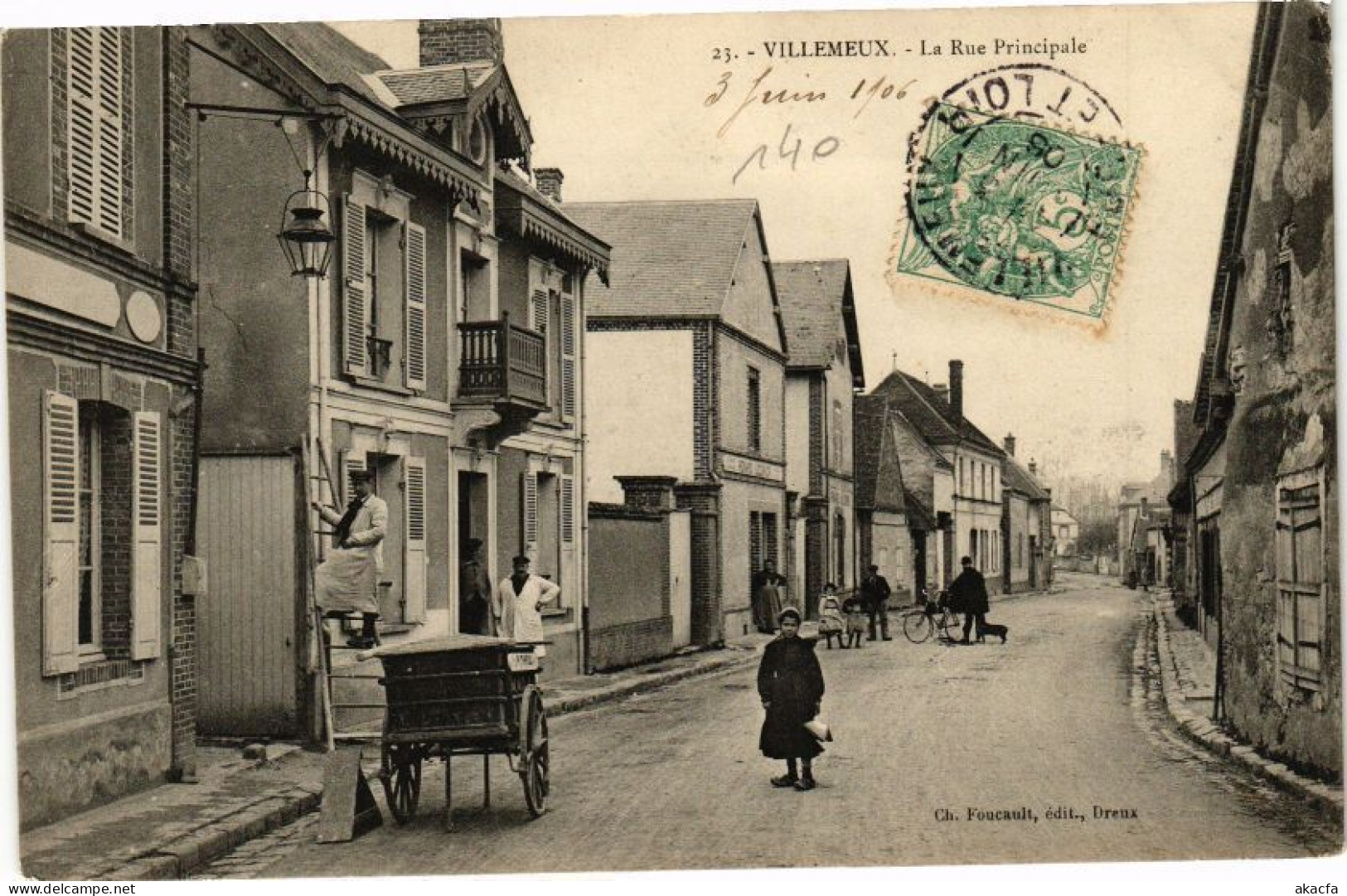 CPA VILLEMEUX-La Rue Principale (177209) - Villemeux-sur-Eure