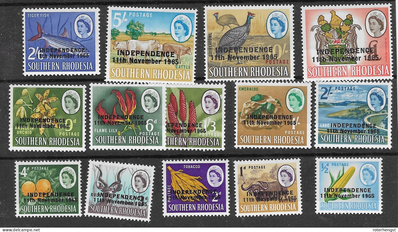 Southern Rhodesia 1966 Set Mlh * (20 Euros) - Southern Rhodesia (...-1964)