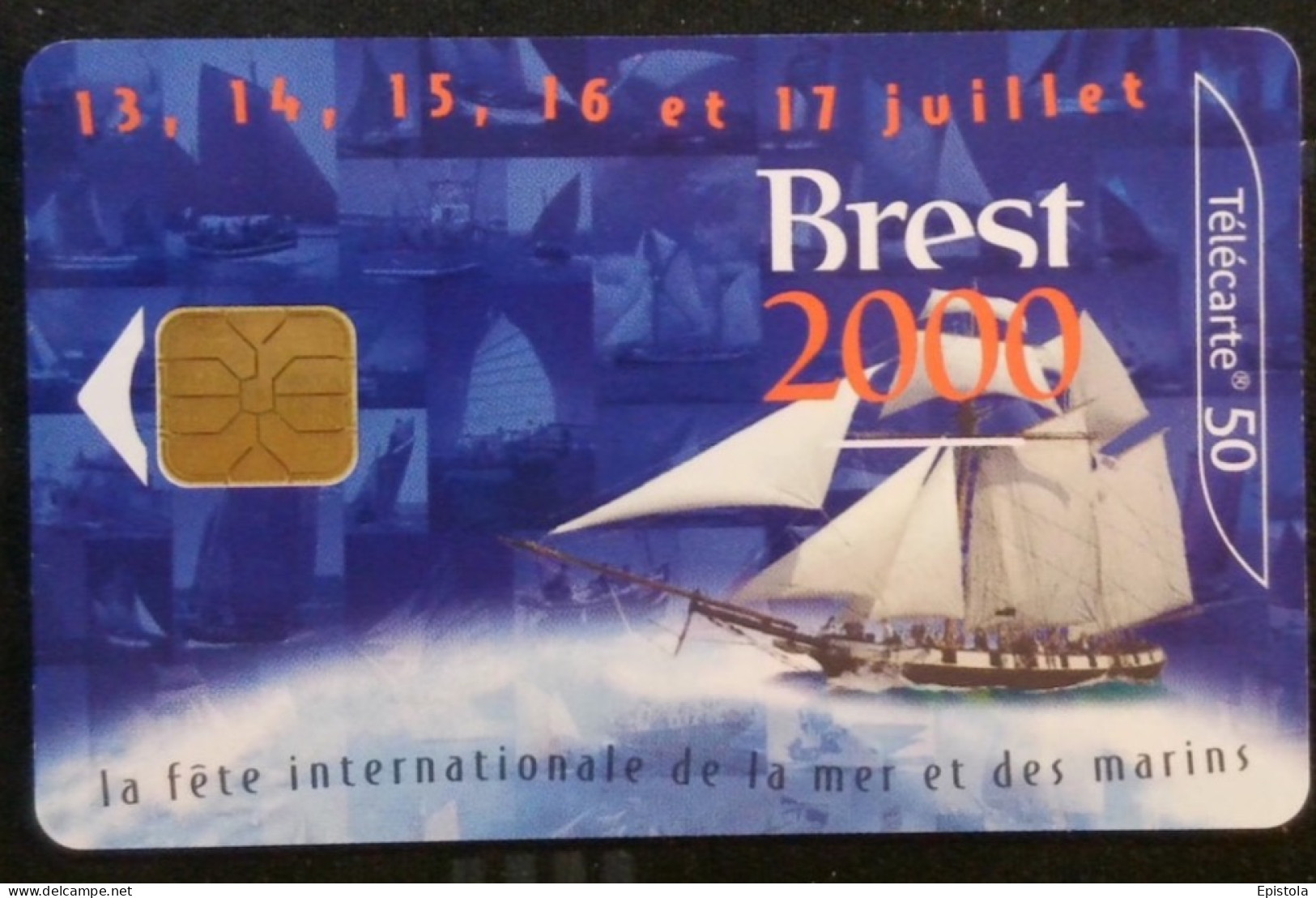 ►  France : Télécarte  Bateau BREST 2000-50u-LG1-06/00 - Boten