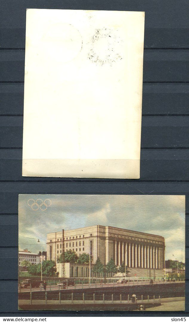 Finland 1952 2 Postal Cards+2 Covers  Helsinki Olympics 15011 - Verano 1952: Helsinki