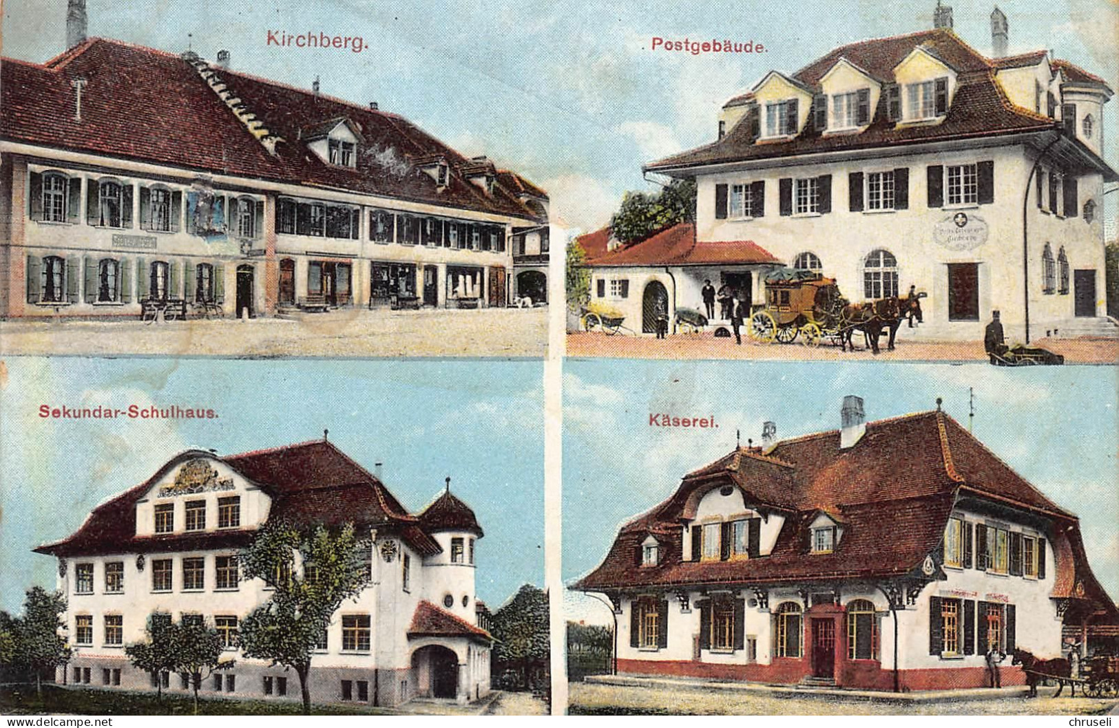 Kirchberg   Postbureau  Postkutsche - Kirchberg