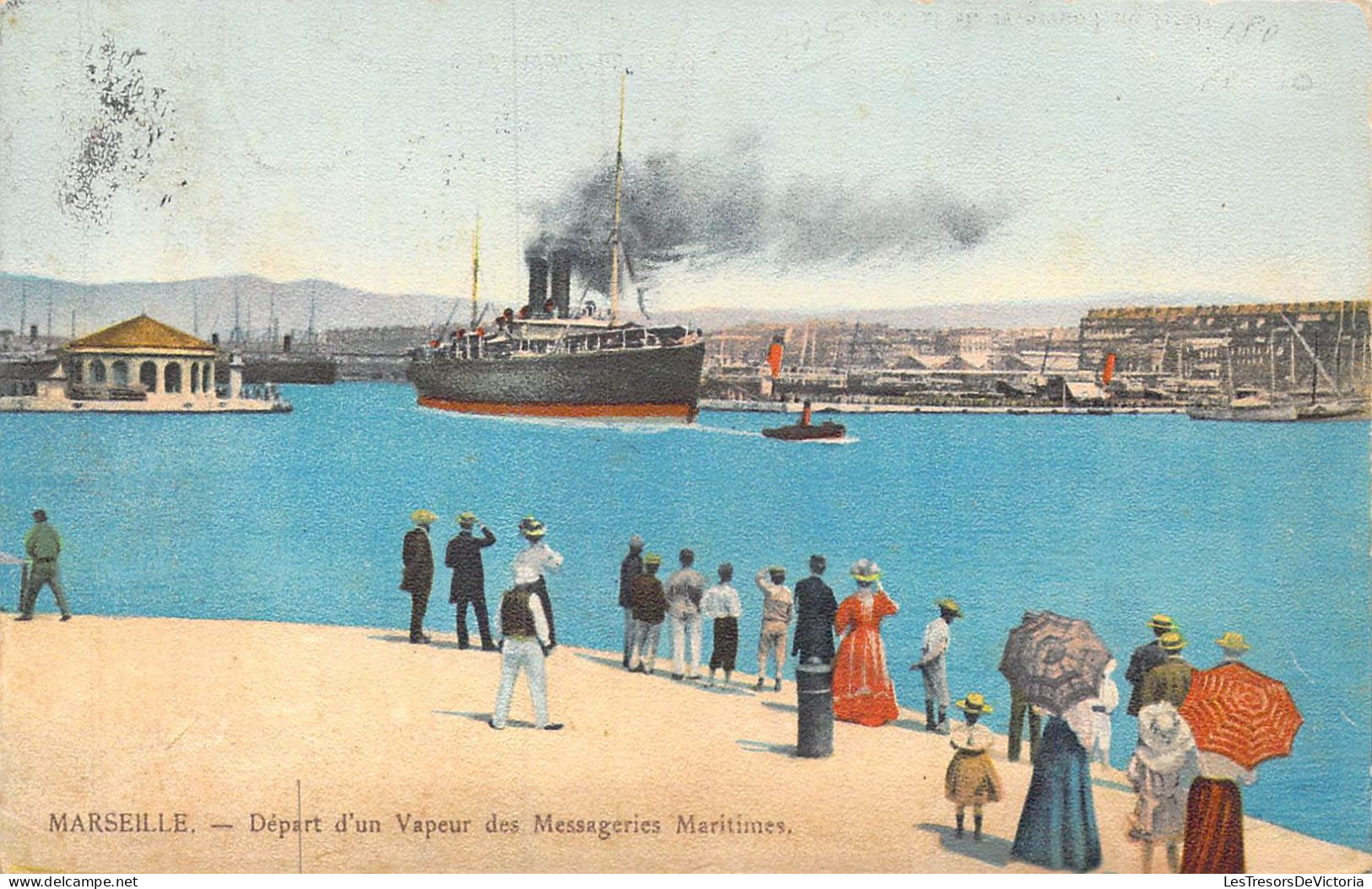 FRANCE - 13 - Marseille - Départ D'un Vapeur Des Messageries Maritimes - Carte Postale Ancienne - Ohne Zuordnung