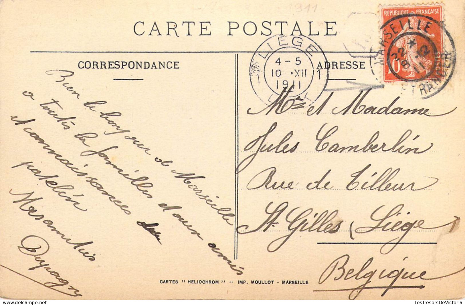 FRANCE - 13 - Marseille - Départ D'un Vapeur Des Messageries Maritimes - Carte Postale Ancienne - Ohne Zuordnung