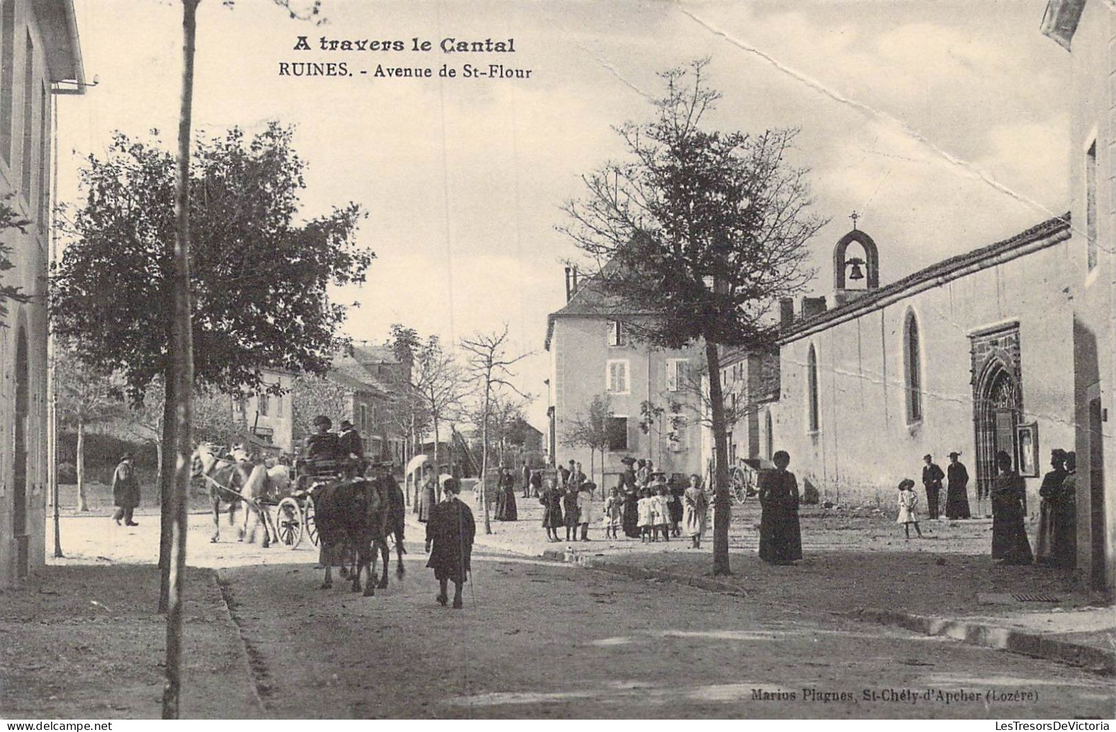 FRANCE - 15 - Ruines - Avenue De St-Flour - A Travers Le Cantal - Carte Postale Ancienne - Andere & Zonder Classificatie