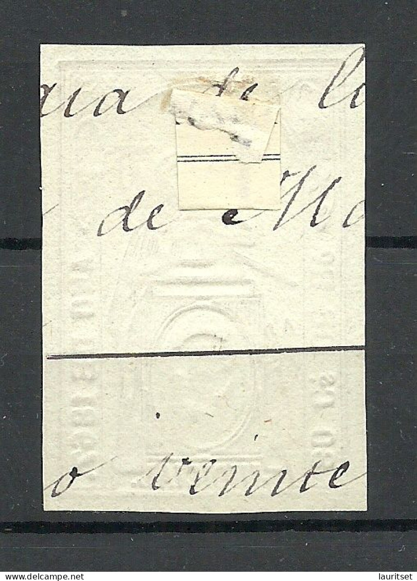 ESPANA Spain 1867 Sello Paper Stamp 80 Cs De E. Revenue Tax Judicial - Fiscal-postal