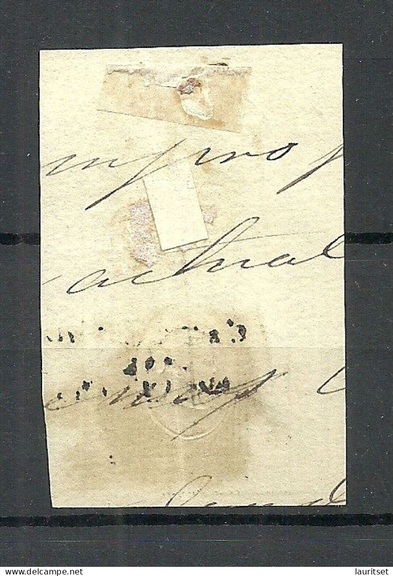 ESPANA Spain 1869 Sello 8 Paper Stamp 40 Cs De E. OPT Habilitade De Nacion Revenue Tax - Fiscal-postal