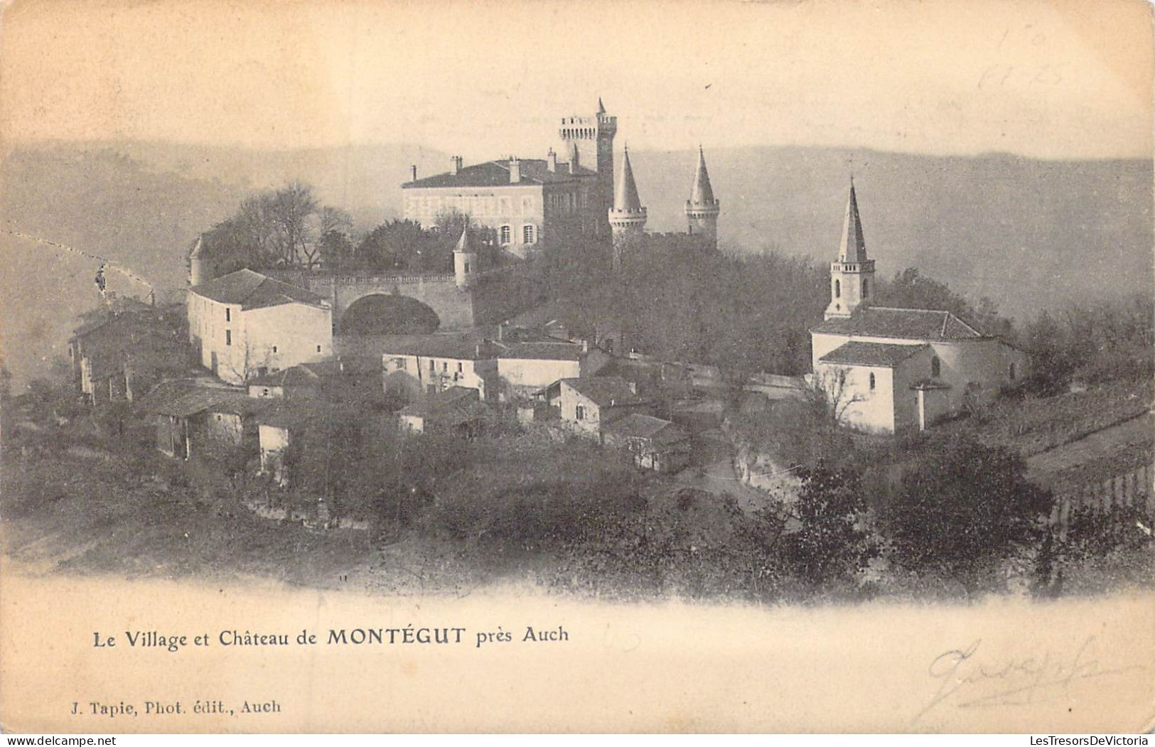 FRANCE - 32 - Le Village Et Château De Montégut Près Auch - Carte Postale Ancienne - Auch