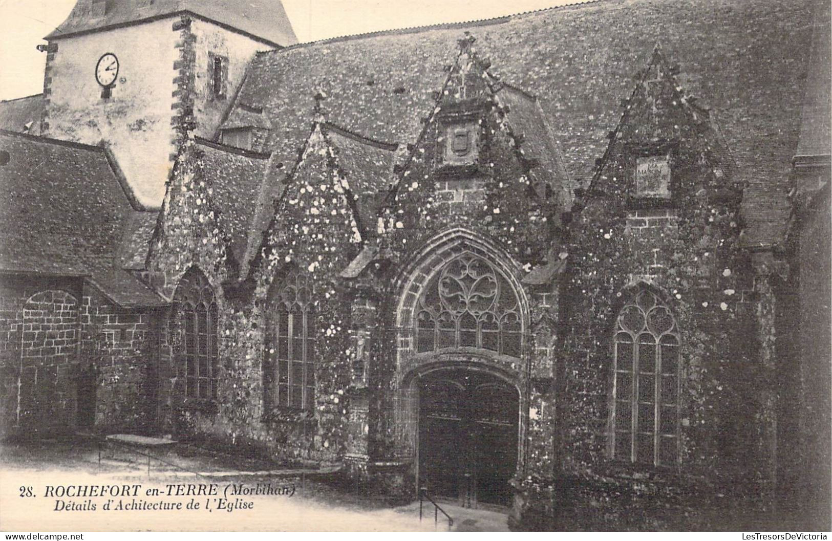 FRANCE - 56 - Rochefort En Terre - Détails D'Architecture De L'Eglise - Carte Postale Ancienne - Rochefort En Terre