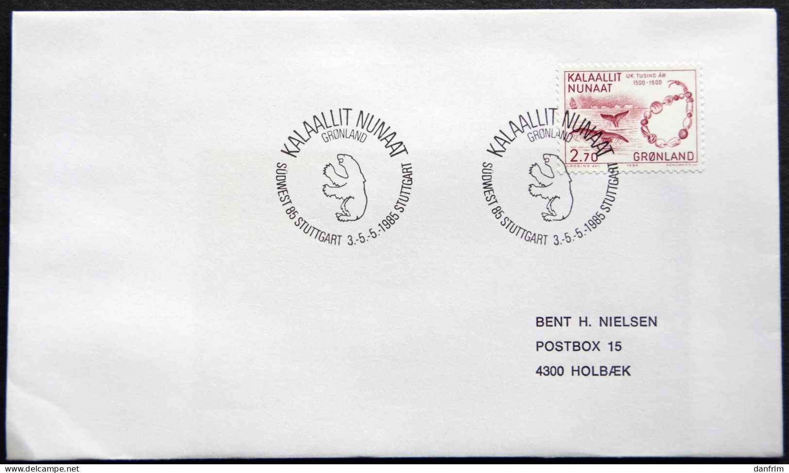 Greenland 1985 SPECIAL POSTMARKS. SUDWEST 85.STUTTGART  3-5-5 1985  ( Lot 913) - Brieven En Documenten