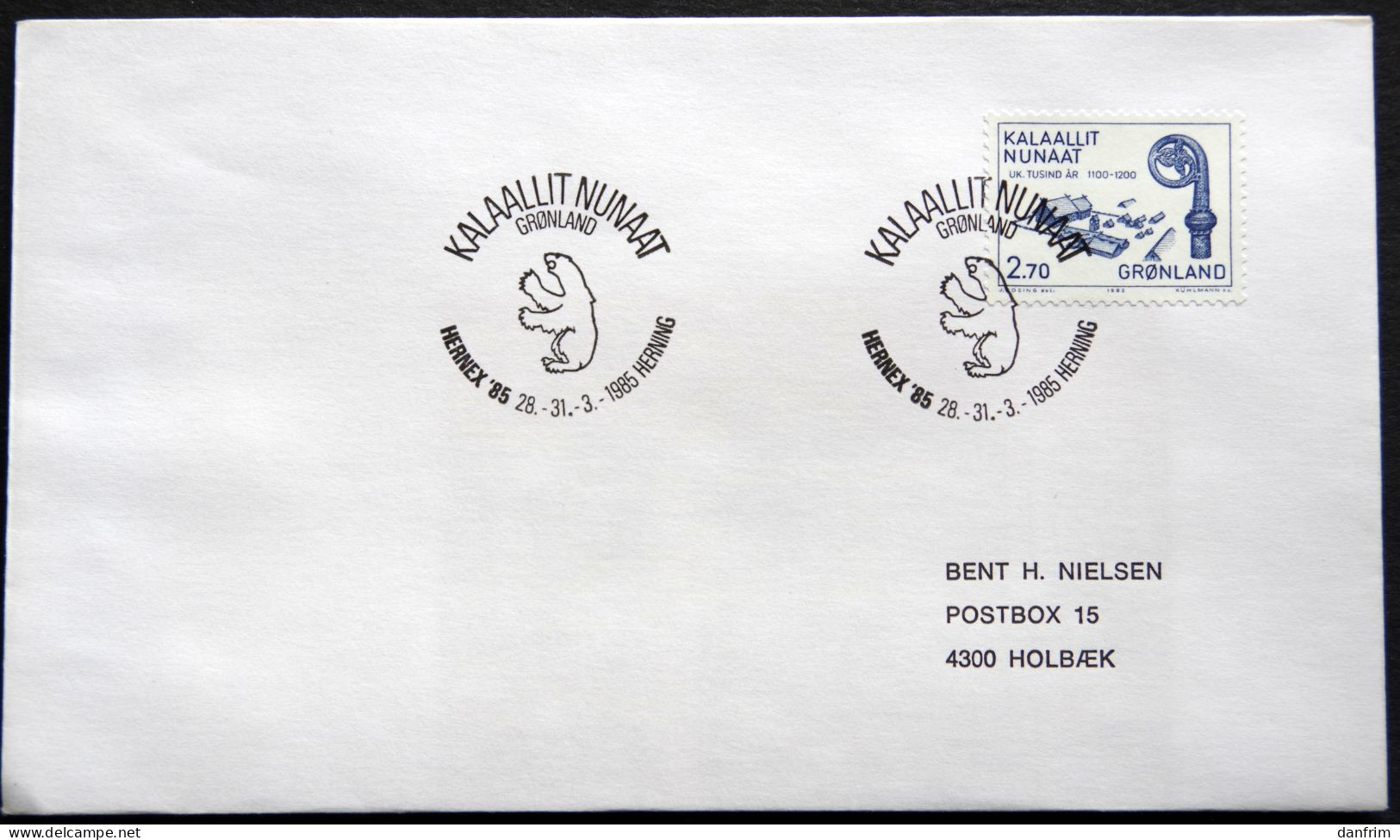 Greenland 1985 SPECIAL POSTMARKS. IBRIA 85. 30-31-3-1985 ITZEHOE ( Lot 915) - Covers & Documents