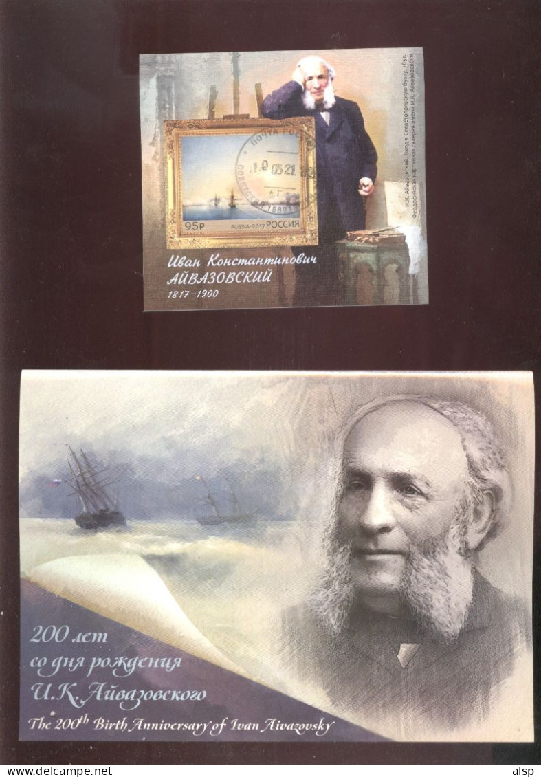 Russia 2017 Artist Aivazovsky IMPERF S/S In Folder USED - Used Stamps