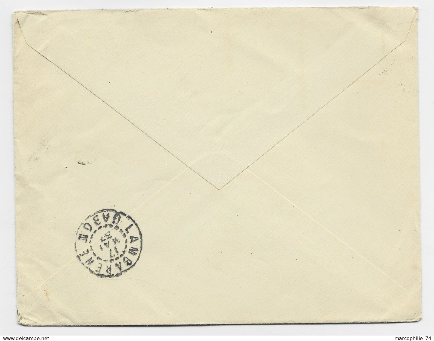 AOF 1FR50 SEUL LETTRE COVER ?? GABON 11 MARS 1937  TO SUISSE - Covers & Documents