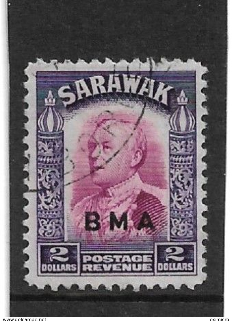 SARAWAK 1945 $2 SG 141 FINE USED Cat £30 - Sarawak (...-1963)