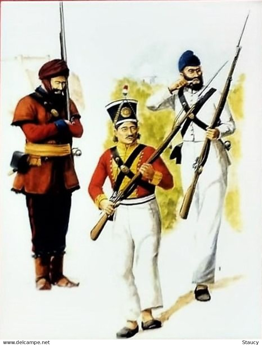 India WWI / SIKHISM - "Sikh Army – The Misl 1799 - 1849" - Indians In First World War New Delhi Canc. Picture Post Card - Covers & Documents