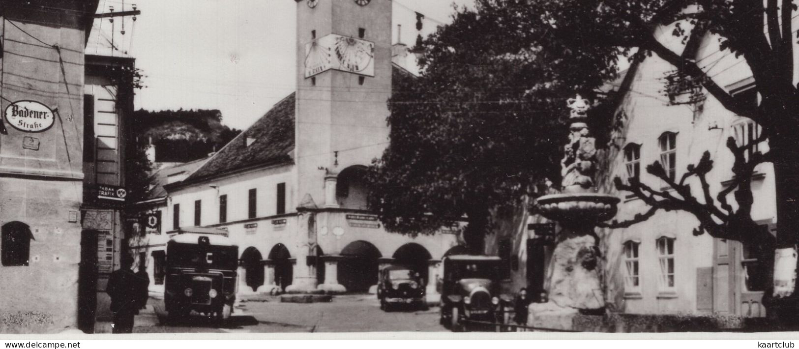 Gumpoldskirchen - Urkunde ! - (NÖ, Österreich) - Oldtimer Autobus, Auto's 1920's - Mödling