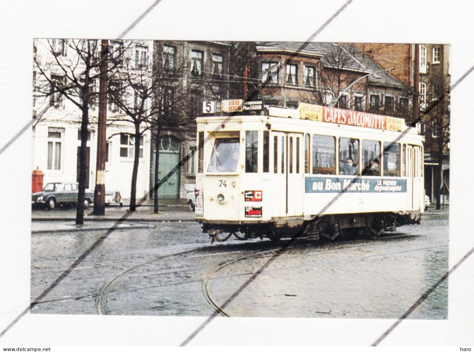 Tram, Tramway - HERSTAL ( Liège ) Place Coronmeuse - Motrice 29  (B336) - Strassenbahnen