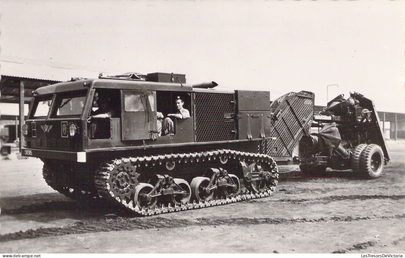 MILITARIA - Armée Belge - Canon Tracté AA 90 MM - Carte Postale Ancienne - Equipment