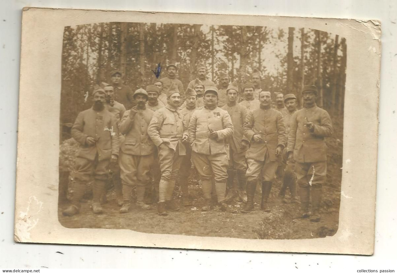 Cp, Carte Photo, Militaria , Militaires ,  écrite 1916 - Characters