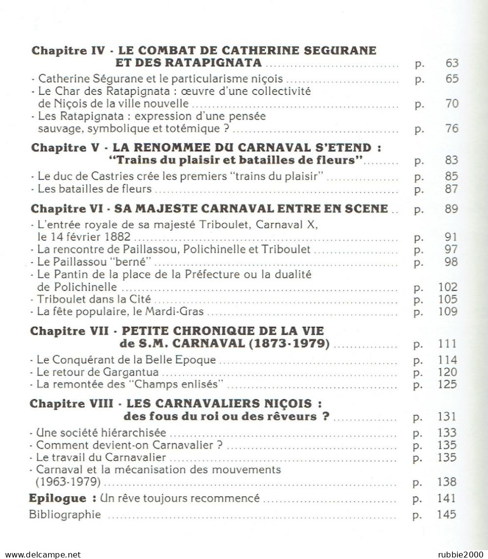 LE CARNAVAL DE NICE ET SES FOUS PAILLASSOU POLICHINELLE TRIBOULET 1979 ANNIE SIDRO - Côte D'Azur