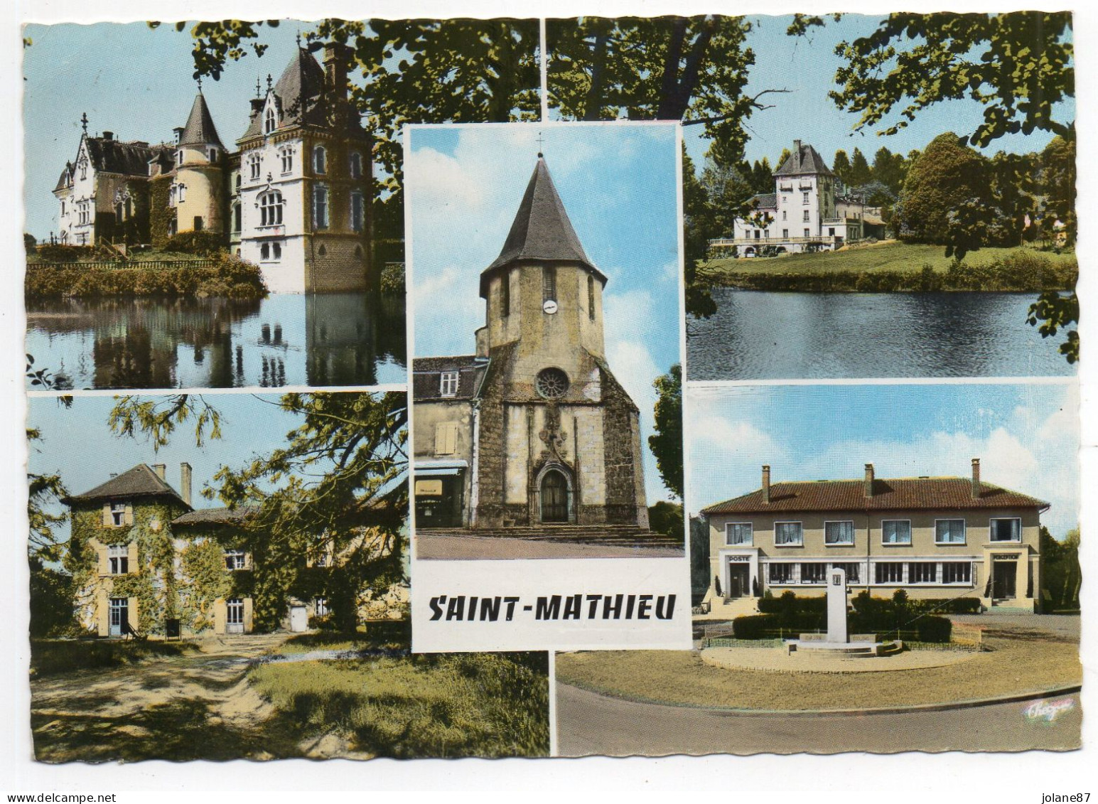 CPSM   87   SAINT MATHIEU    1967    MULTIVUES - Saint Mathieu