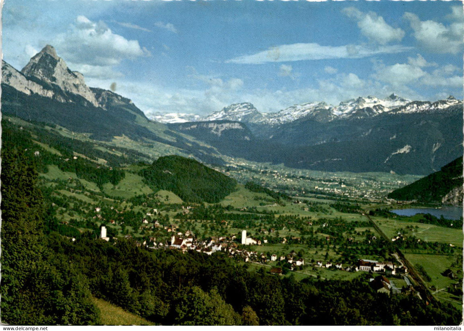 Steinen Und Schwyz Mit Alpen (16142) * 16. 8. 1967 - Steinen