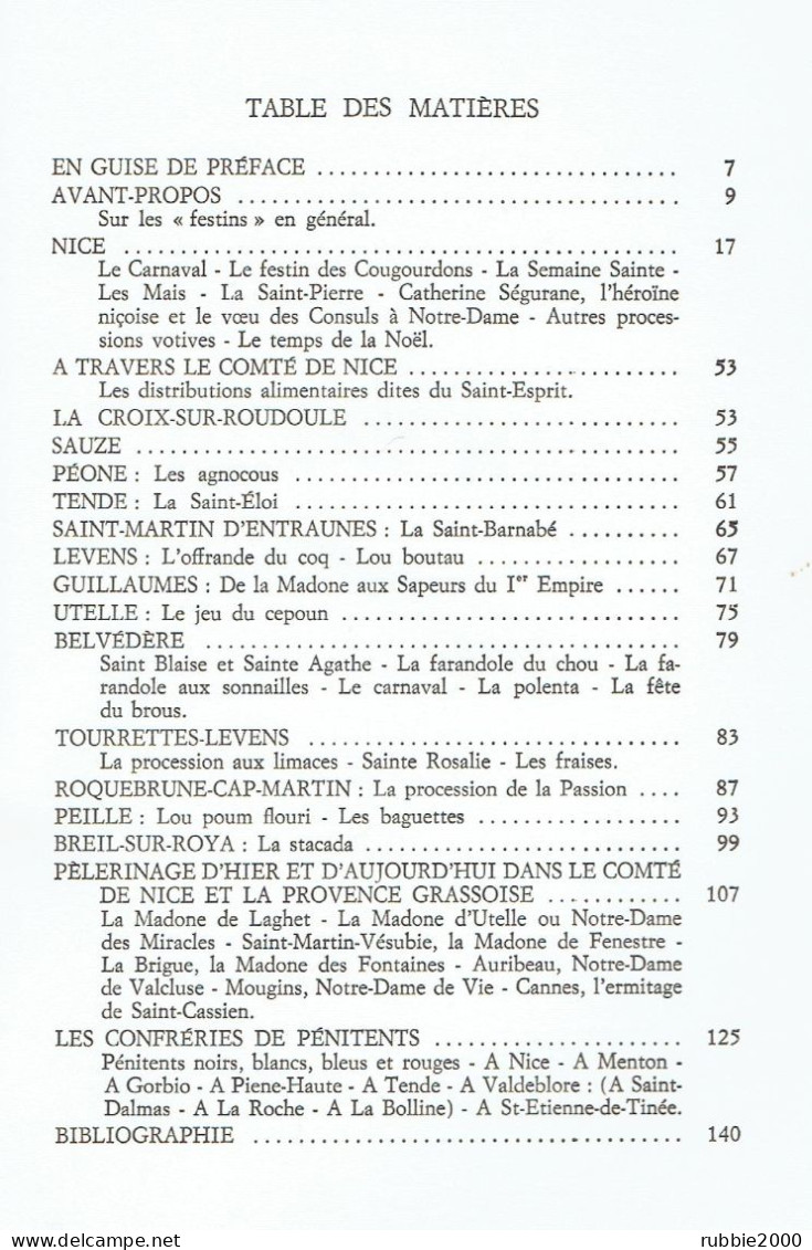 LE FOLKLORE VIVANT DU COMTE DE NICE ET DES ALPES MARITIMES 1971 SAUZE PEONE TENDE LEVENS UTELLE ROQUEBRUNE PEILLE - Côte D'Azur