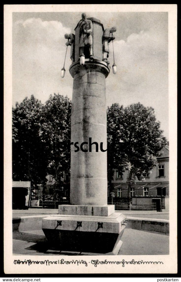 ALTE POSTKARTE WEISSWASSER LAUSITZ GLASMACHERBRUNNEN BRUNNEN Fountain Fontaine Ansichtskarte AK Postcard AK - Weisswasser (Oberlausitz)