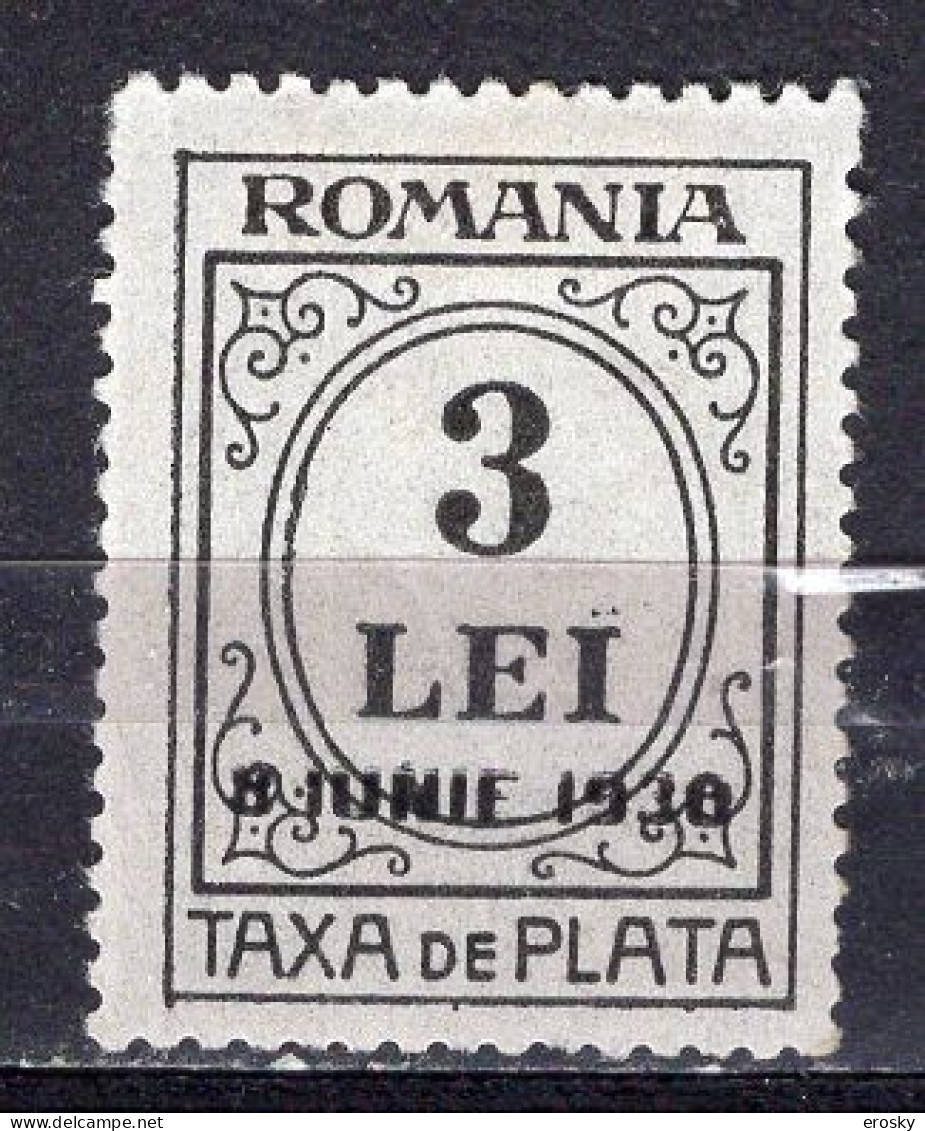 S2974 - ROMANIA ROUMANIE TAXE Yv N°84 * - Postage Due
