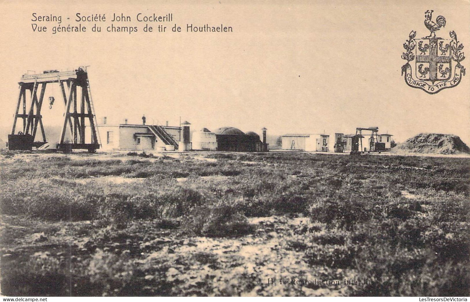 BELGIQUE - SERAING - Société John Cockerill - Vue Générale Du Champs De Tir De Houthaelen - Carte Postale Ancienne - Seraing