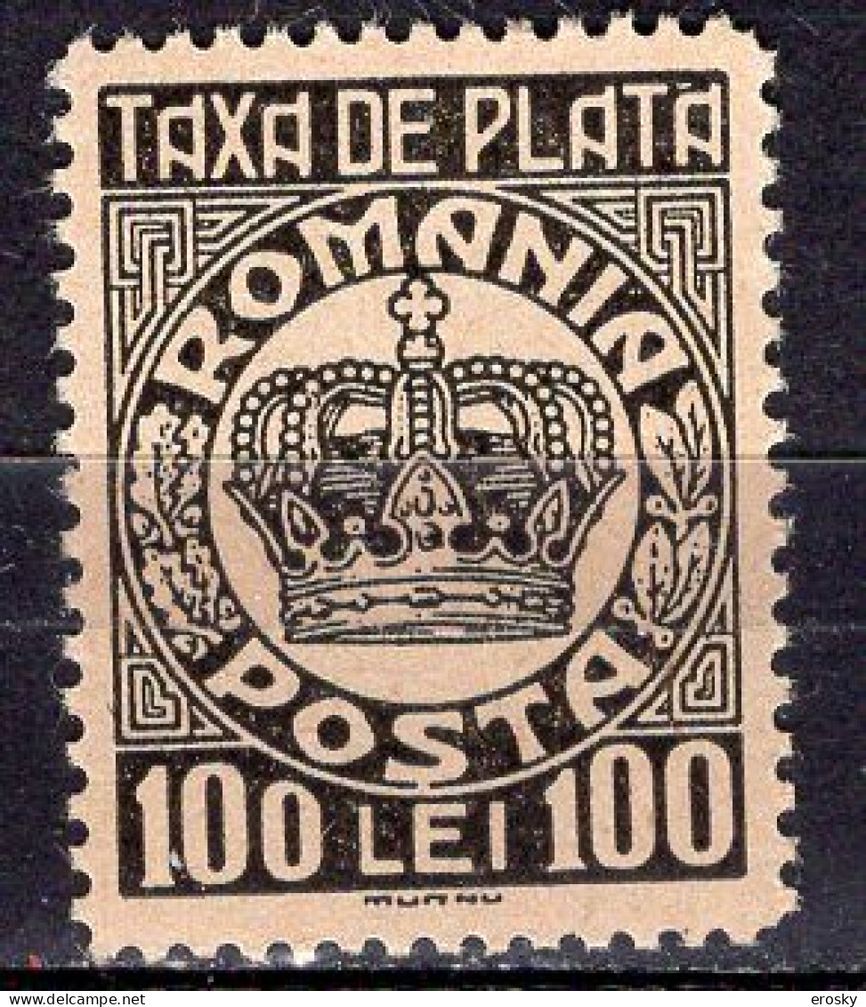 S2989 - ROMANIA ROUMANIE TAXE Yv N°101 ** - Strafport