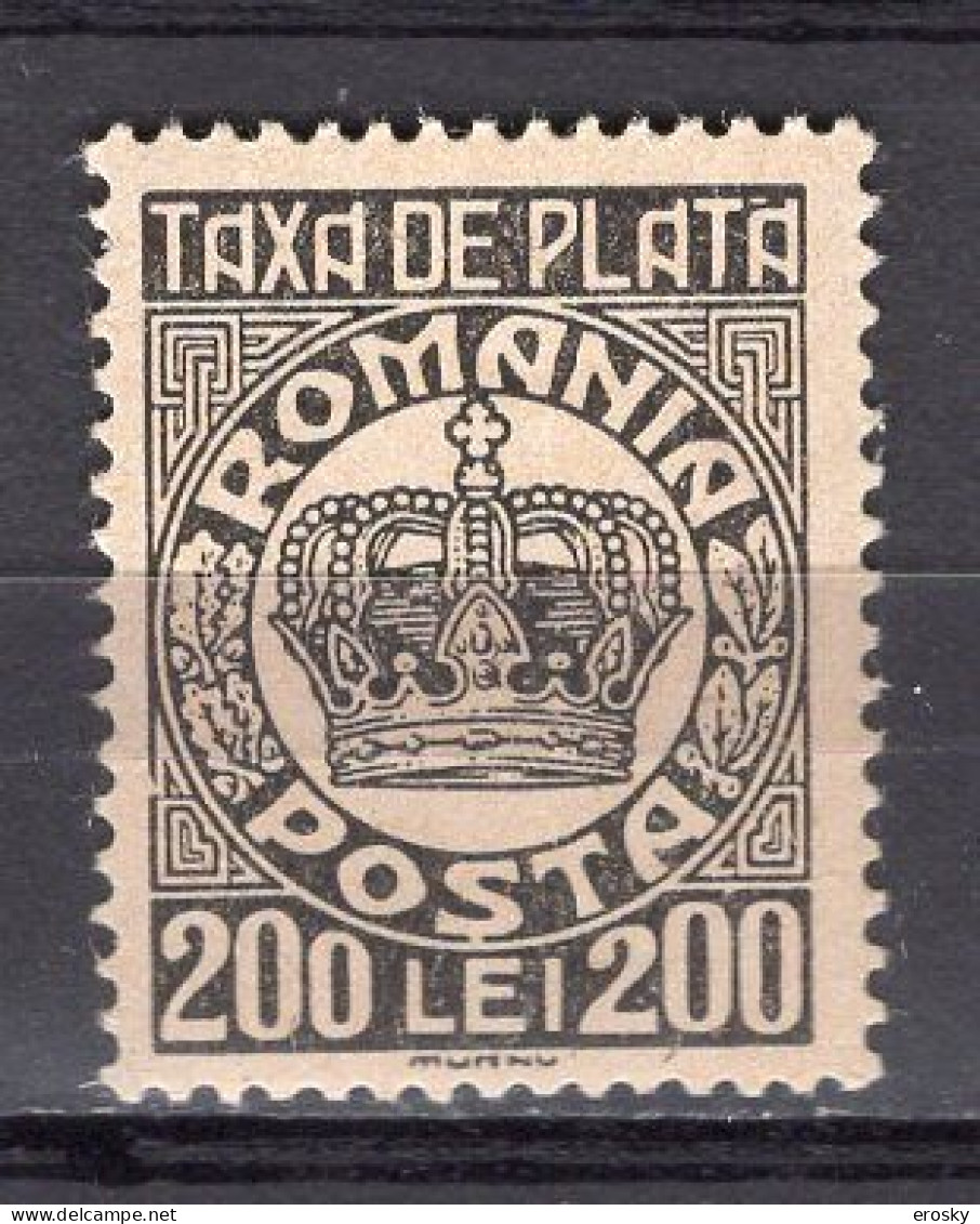 S2991 - ROMANIA ROUMANIE TAXE Yv N°103 * - Postage Due