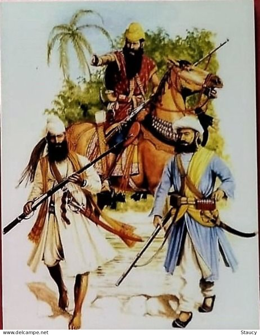 India WWI / SIKHISM "Sikh Army – The Misl 1799-1849" - Indians in First World War Complete set of 10 picture post cards