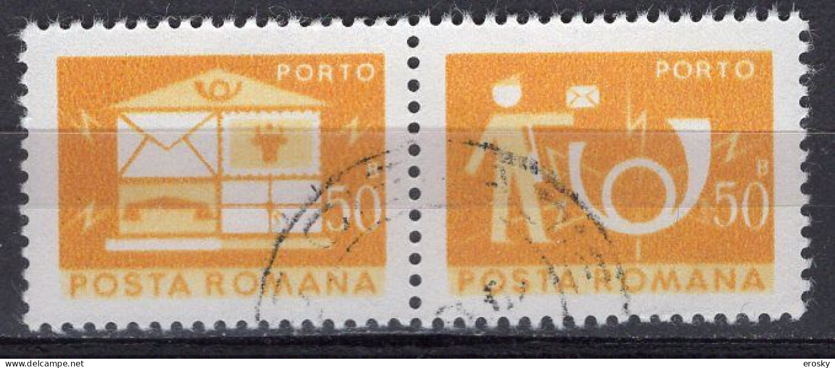 S3001 - ROMANIA ROUMANIE TAXE Yv N°140 - Strafport