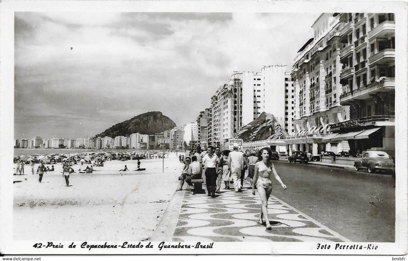 Carte-photo - Praia De Copacabana - Estado Da Guanabara - Brasil - Copacabana