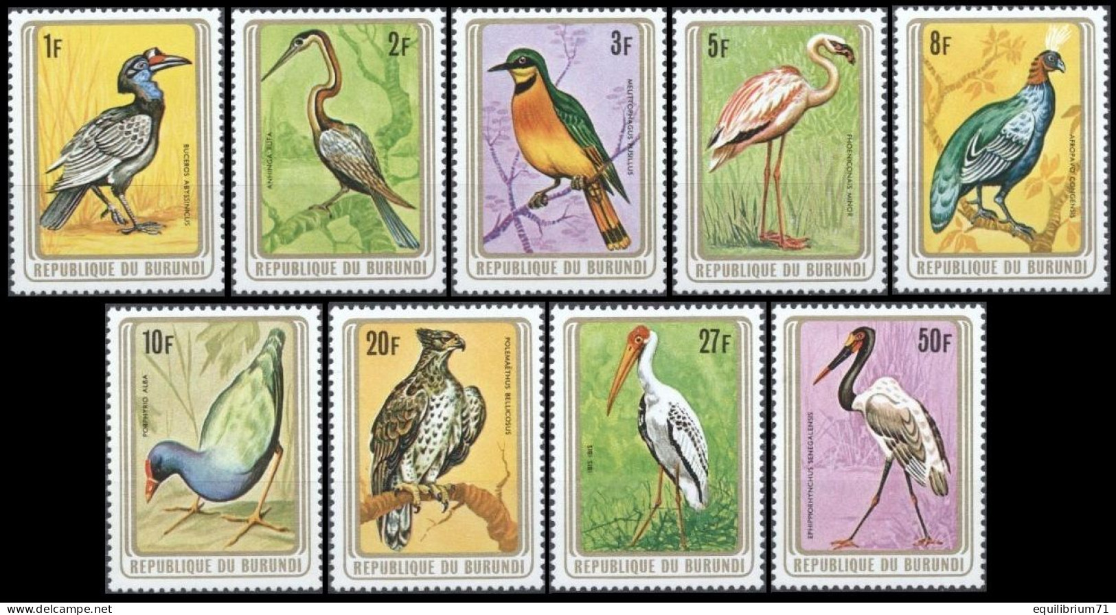 830/838** - Oiseaux / Vogels / Vögel / Birds - BURUNDI - Flamingo