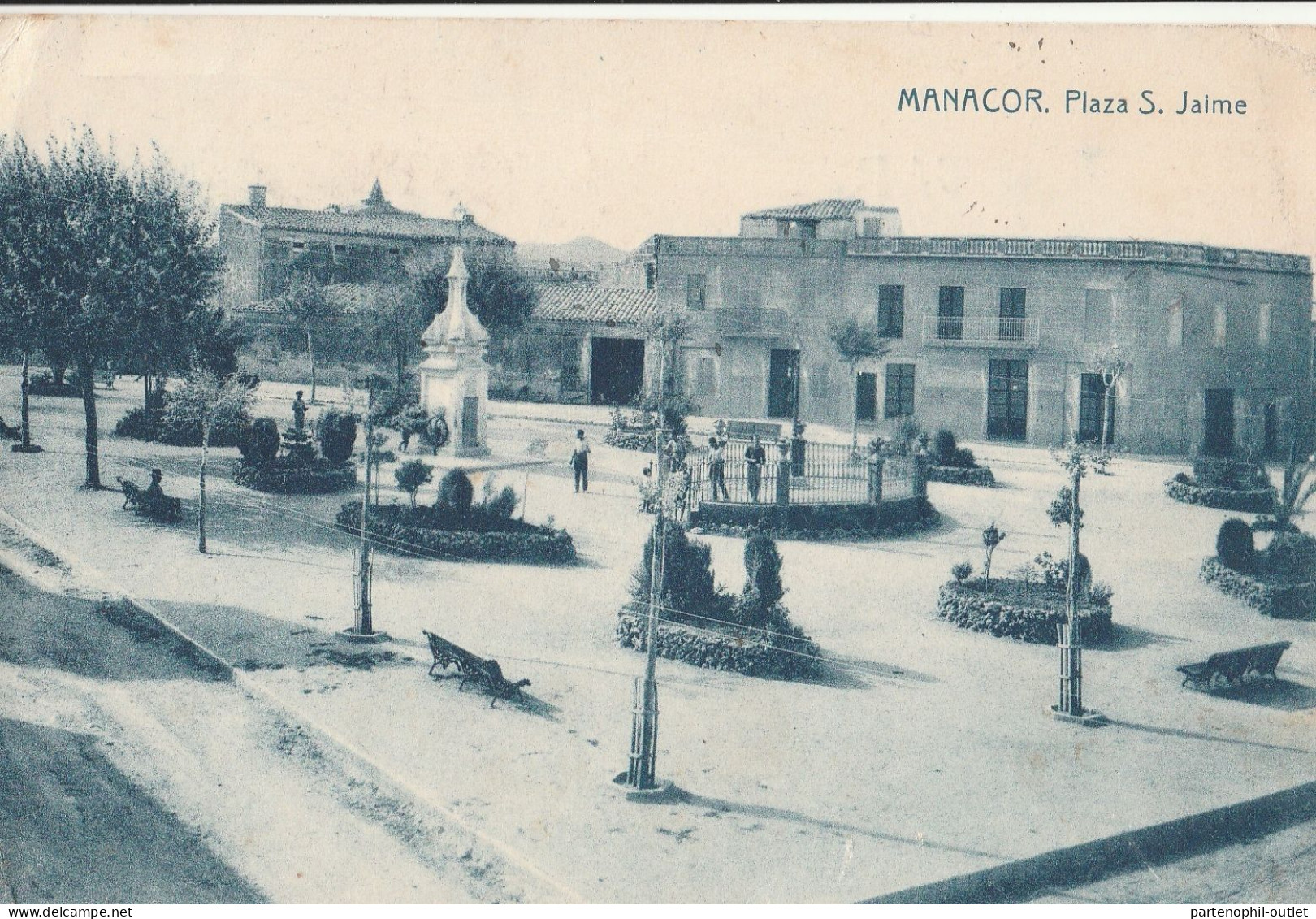 Cartolina  - Postcard /  Viaggiata - Sent  /  Manacor - Plaza  S. Jaime. - Menorca