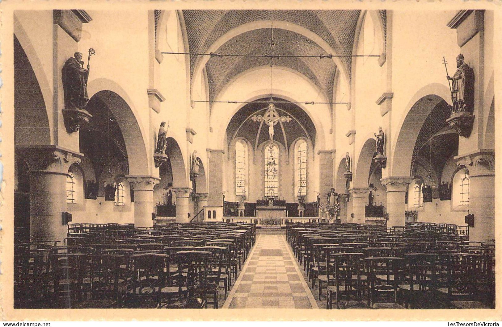 BELGIQUE - SIVRY - Intérieur De L'église - Carte Postale Ancienne - Sivry-Rance