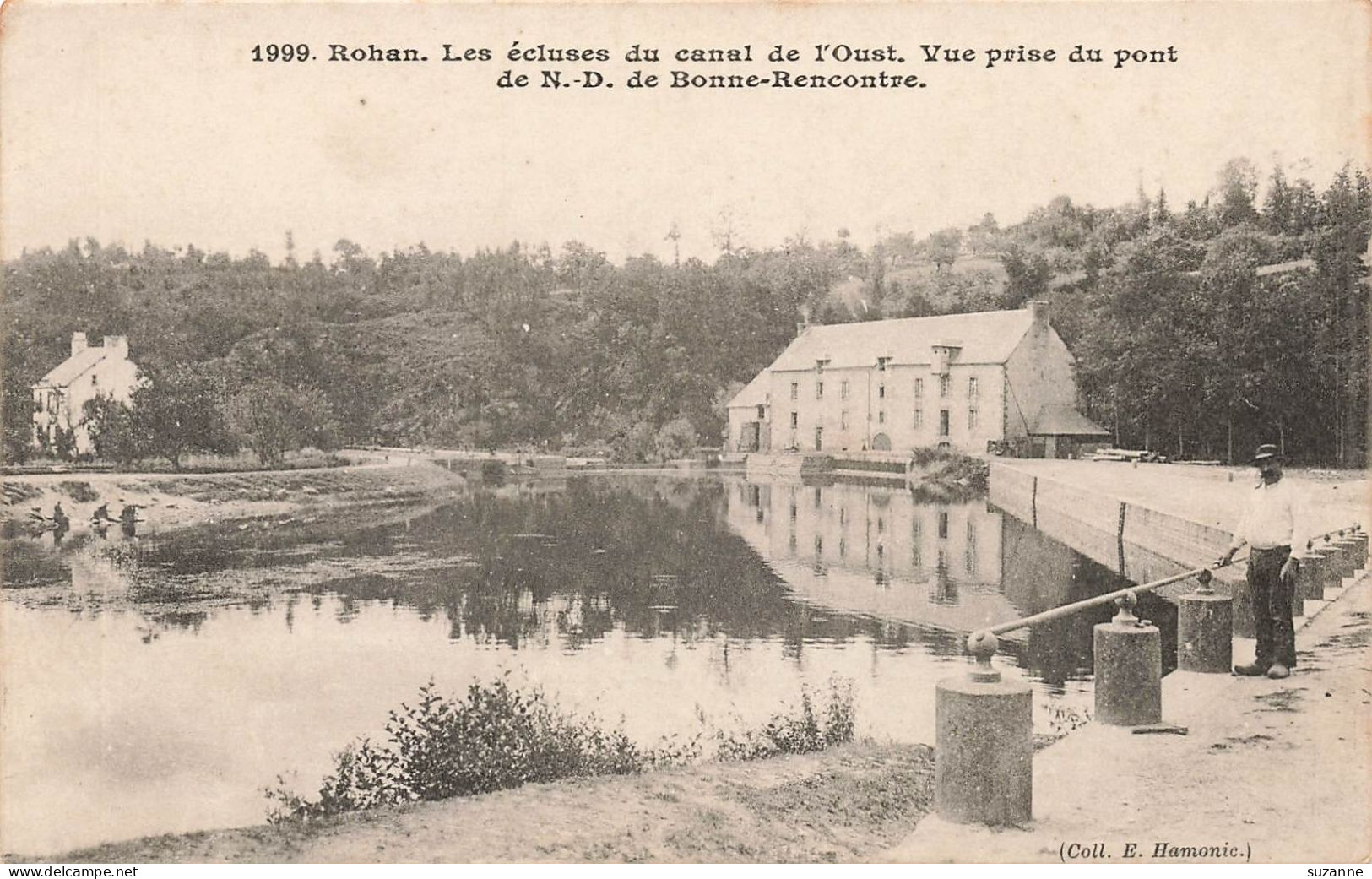 ROHAN - Les Écluses Du Canal De L'Oust - Vue Prise Du Pont De N.D. De Bonne-Rencontre  - VENTE DIRECTE X - Rohan