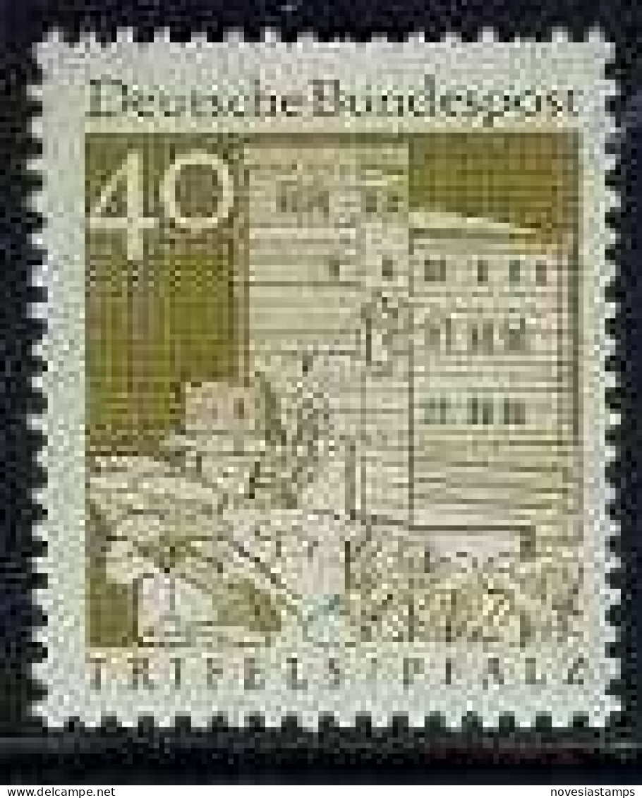 !a! GERMANY 1966 Mi. 0494 MNH SINGLE - Trifels Castle, Palatinate - Ungebraucht