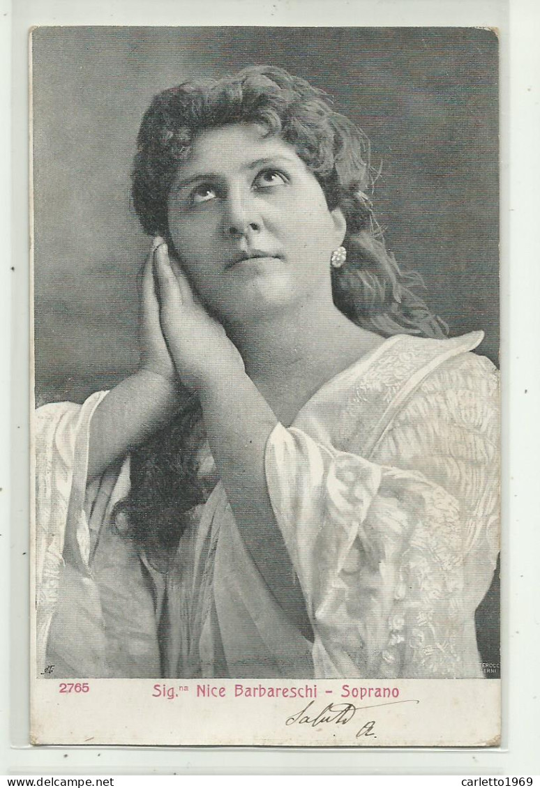  SOPRANO NICE BARBARESCHI     VIAGGIATA FP - Opera