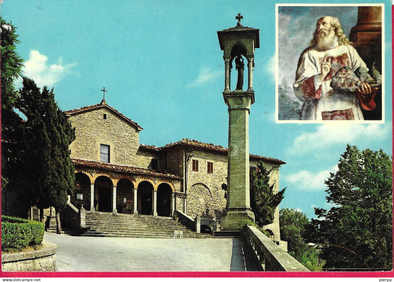 SAN MARINO - MONASTERO - VIAGGIATA 1968 - San Marino