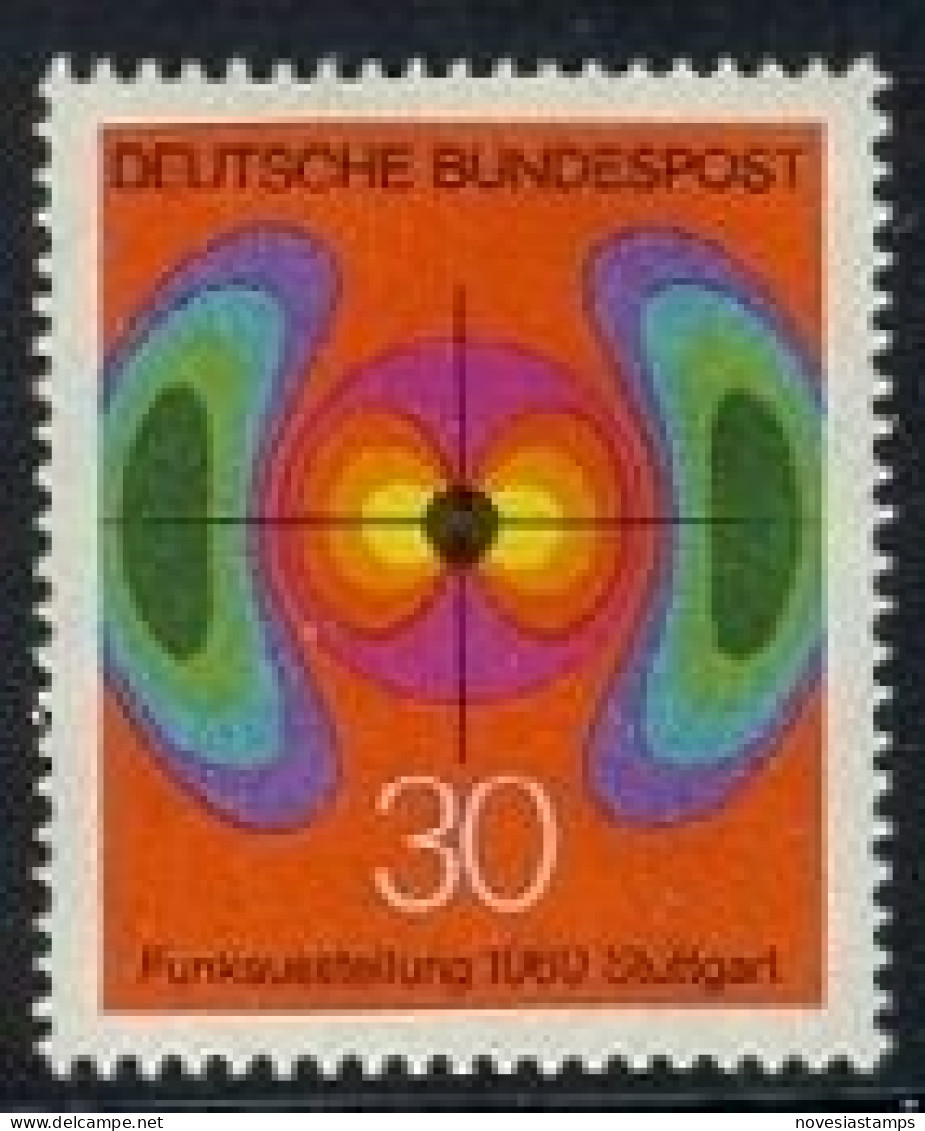 !a! GERMANY 1969 Mi. 0599 MNH SINGLE - Television Fair, Stuttgart - Ungebraucht