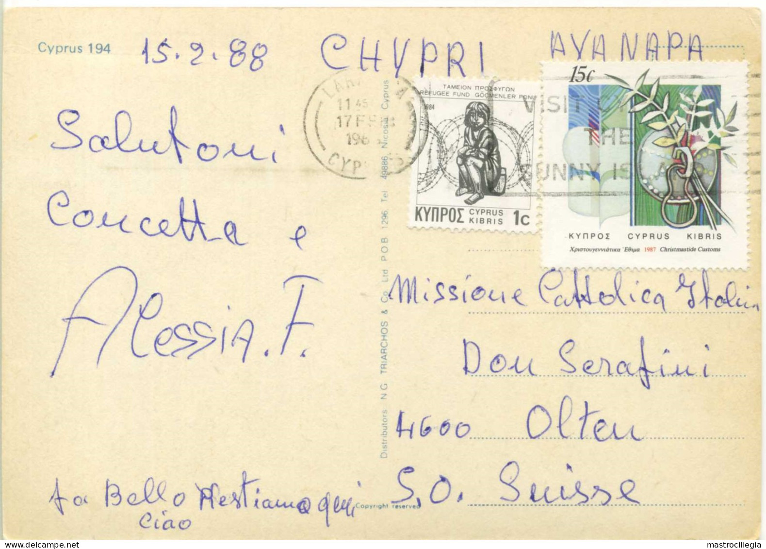 KIBRIS  CYPRUS  CIPRO  Souvenir Of.. Multiview  Nice Stamps - Chypre